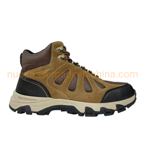 Botte de sécurité en daim de vache pour hommes, chaussures de randonnée, chaussures de sécurité, bottes de travail de haute qualité