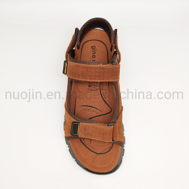 Nouveau design de chaussures de plage d'été pantoufles sandales en cuir pour hommes