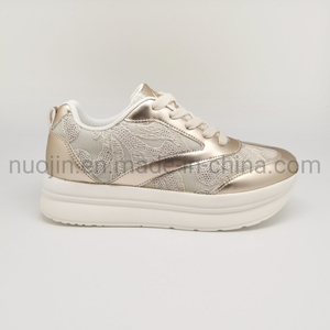 Baskets épaisses et confortables de haute qualité pour femmes, chaussures en cuir véritable, chaussures de Sport à plateforme, baskets à la mode pour femmes