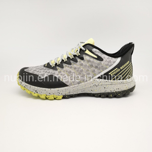 Nouveau Filet en cuir chaussures de randonnée en caoutchouc baskets en tricot hommes