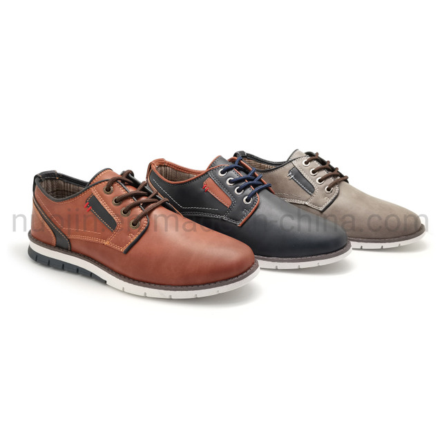 Chaussures décontractées personnalisées pour hommes, chaussures plates en cuir