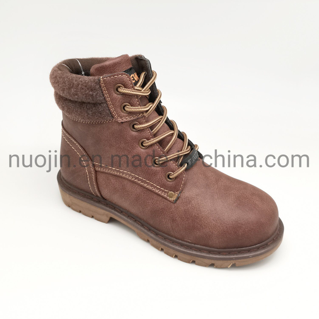 Chaussures de travail de sécurité de haute qualité pour chantier chaussures de sécurité en cuir PU chaussures de sécurité à bout en acier pour femmes