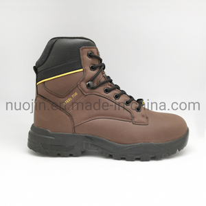 Bottes hautes pour hommes chaussures en cuir entier semelle en caoutchouc travail randonnée en plein air bottes pour hommes