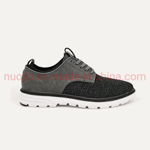 Nouvelles chaussures décontractées en tricot respirant pour hommes, chaussures de mode pour hommes