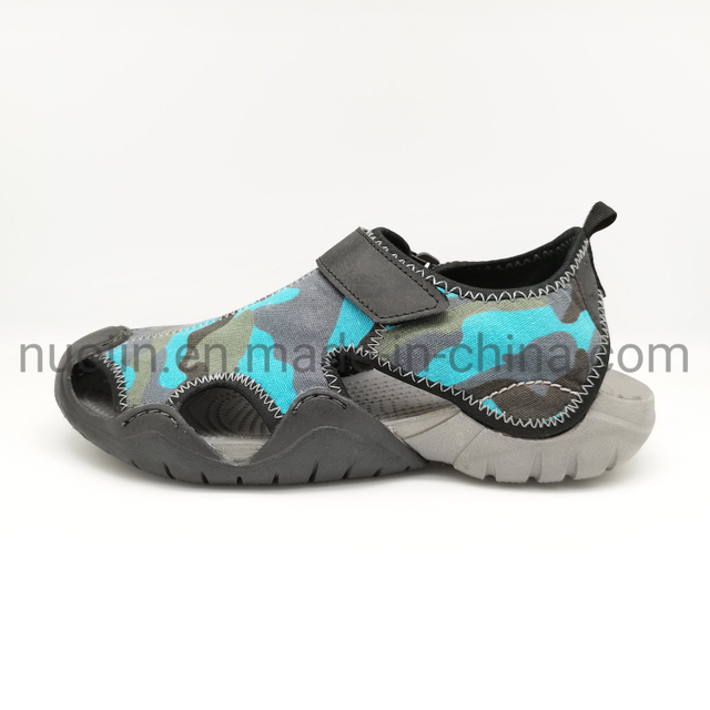 Cool été fermé orteil respirant antidérapant extérieur hommes sandales de plage