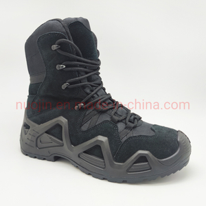 Bottes de sécurité noires en daim de vache imperméables pour hommes, chaussures de sécurité à bout Composite avec semelle extérieure en caoutchouc, nouvelle collection 2023