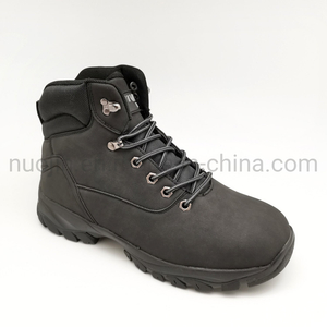 Chaussures de randonnée en cuir PU antidérapantes pour hommes, bottes de travail de sécurité en plein air portables