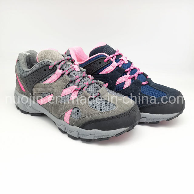 Baskets à tige en daim et maille, chaussures d'extérieur