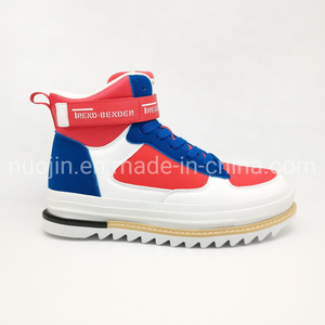 2022 chaussures de mode hommes chaussures décontractées en cuir chaussures de Skate supérieures rouges baskets montantes pour hommes