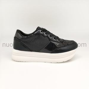 Baskets épaisses confortables de haute qualité pour femmes, chaussures en cuir véritable, chaussures de Sport à plateforme, baskets à la mode pour femmes
